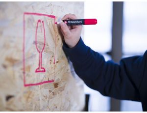 Marker Permapaque Dual Point czerwony, Sakura - image 2