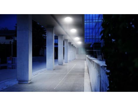 Oprawa sufitowa z czujnikiem ruchu i zmierzchu DL VARIO QUATTRO PRO S 14W LED 3000K 1430lm IP54 IK07 230V biała / tworzywo sztuczne - 2