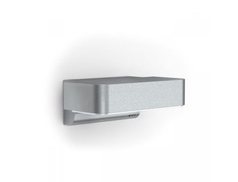 Lampa elewacyjna z czujnikiem ruchu i zmierzchu  Steinel L 800 SC LED  iHF Bluetooth Mesh Connect 7,5W 3000K 466lm IP44 IK03 230V srebrna / aluminium