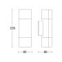 Lampa elewacyjna bez czujnika Steinel L 910 C LED Connect 9,8W 3000K 797lm IP44 IK03 230V antracyt / aluminium - 4