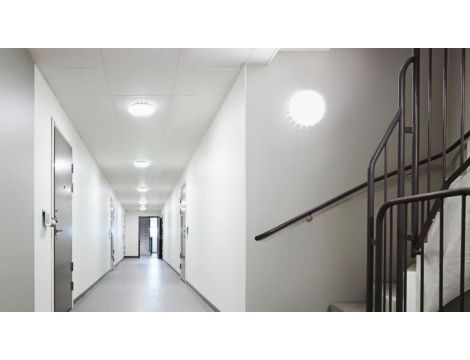 Oprawa z czujnikiem ruchu i zmierzchu RS PRO S10 SC 9,1W LED HF Bluetooth Mesh 1044lm 4000K IP20 IK07 230V światło bazowe/ biała / aluminium /poliwęglan Mulitipak 5 szt. - 2