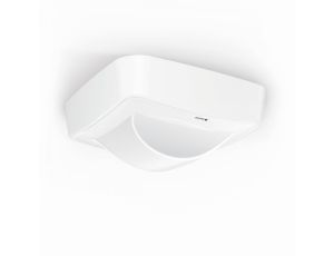 Czujnik obecności i zmierzchu HALLWAY COM2 natynkowy IP54 kwadrat biały