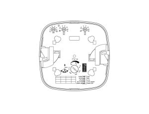 Czujnik obecności i zmierzchu HF 360 DALI-2 APC podtynkowy IP20 kwadrat biały - image 2