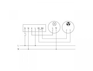 Czujnik obecności i zmierzchu HF 360-2 COM2 + HVAC natynkowy IP54 kwadrat biały - image 2