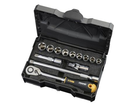 Zestaw 1/2" - 12 narzędzi + grzechotka ERGONIC