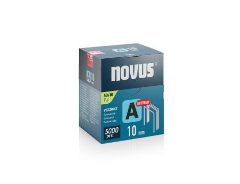 Zszywki typ A 53/10 NOVUS super twarde [5000 szt.]