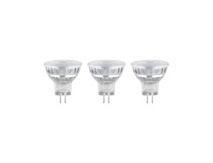 Źródło światła LED MR11 GU4 3x3W 300lm 36st. 2700K 12V srebrny / szkło