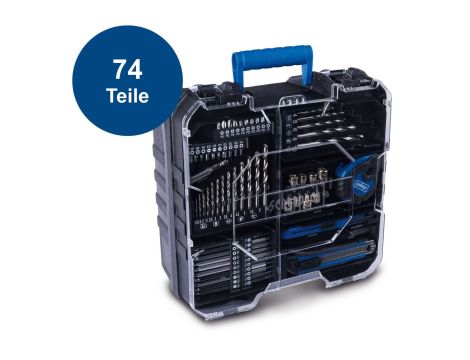 Wiertarko-wkrętarka w walizce + bateria 2 Ah + ładowarka 2,4 A + akcesoria C-DTB74/1-X 20 V IXES Scheppach - 6