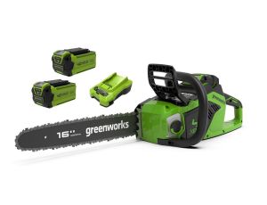 40V pilarka łańcuchowa 40 cm Greenworks GD40CS18K2X zestaw ładowarka + 2x aku 2Ah