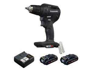 Kompaktowa i lekka wiertarko-wkrętarka 18 V Panasonic EY1DD1J18D, w zestawie ładowarka + 2 x aku 18 V / 3,0 Ah