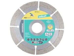 Tarcza diamentowa 115 do cięcia uniwersalna PRO, wolfcraft