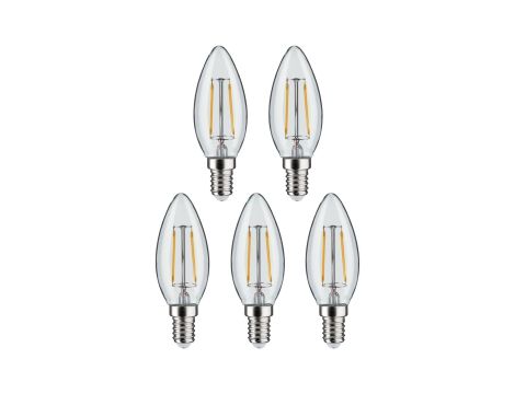 Źródło światła LED świecowa 5X4,8W 470lm E14 2700K 230V przeźroczysty / szkło - 2