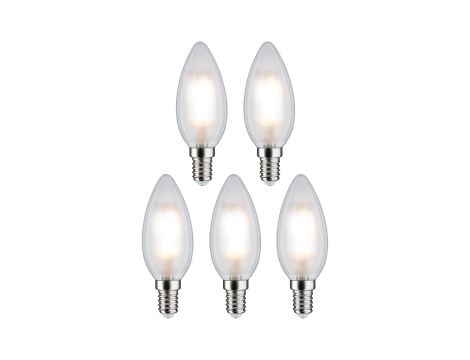 Źródło światła LED świecowa 5X4,8W 470lm E14 4000K 230V matowy / szkło