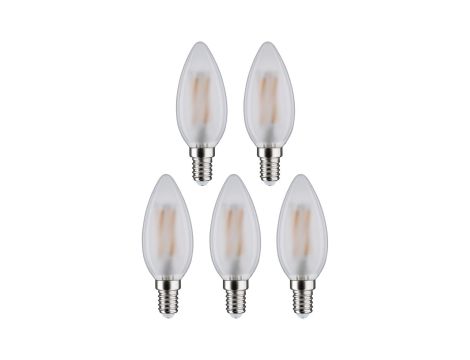 Źródło światła LED świecowa 5X4,8W 470lm E14 4000K 230V matowy / szkło - 2