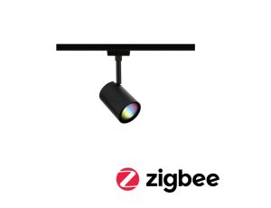 Reflektor na szynoprzewód Urail LUXE LED SH Zigbee GU10 4,8W 350lm 2200K-6500K 230V czarny matowy / tworzywo sztuczne