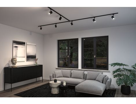 Reflektor na szynoprzewód Urail LUXE LED SH Zigbee GU10 4,8W 350lm 2200K-6500K 230V czarny matowy / tworzywo sztuczne - 10