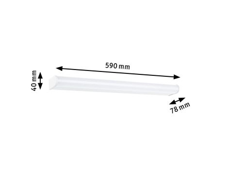Oprawa ścienna nad lustro ARNEB LED 12W 3000K 1000lm 600mm IP44 230V biały / aluminium - 8