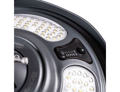 Oprawa parkowa solarna MOONSOLAR LED 25W czujnik ruchu i zmierzchu pilot 4000K IP65 antracyt / aluminium - 6