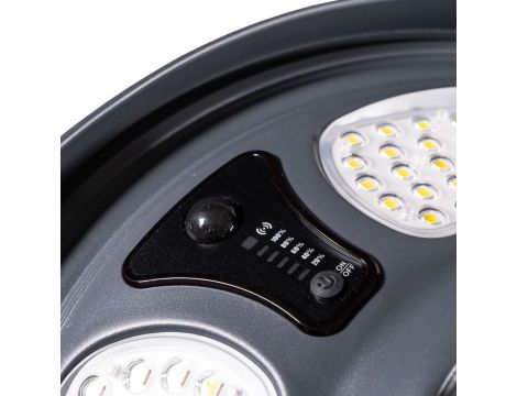Oprawa parkowa solarna MOONSOLAR LED 25W czujnik ruchu i zmierzchu pilot 4000K IP65 antracyt / aluminium - 8