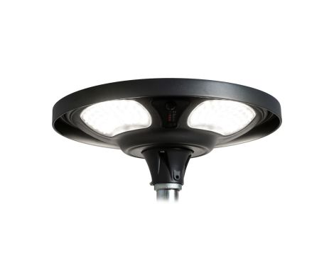 Oprawa parkowa solarna MOONSOLAR LED 25W czujnik ruchu i zmierzchu pilot 4000K IP65 antracyt / aluminium