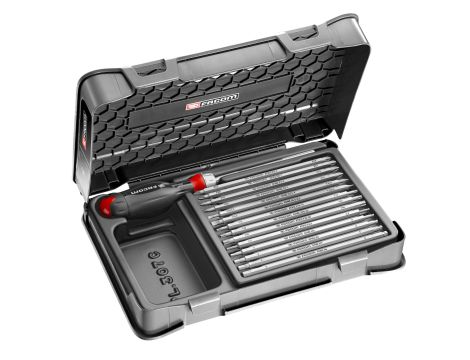 Facom - Rękojeść PROTWIST 3 w 1 z uchwytem do końcówek i 14 grotami - ATCL.2A15