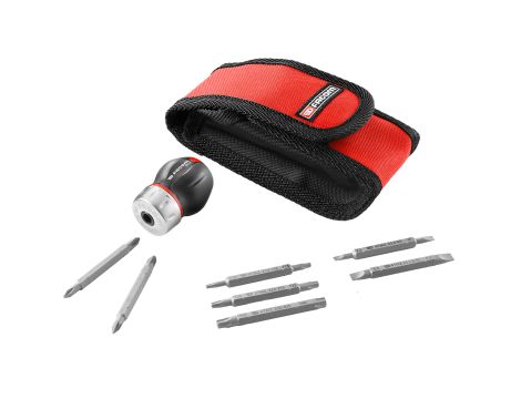 Facom - Rękojeść Protwist® z grzechotką, krótka, z 7 grotami - ATCL.S14PB