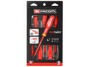Facom - Zestaw 6 Wkrętaków Protwist 2 Slim Borne - ATDVE.J6PB