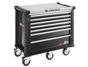 Facom - Wózek JET, 7 szuflad, 5 modułów na szufladę, czarny - JET.7NM5A