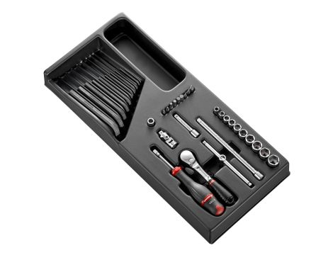 Facom - Moduł nasadek 6-Kątnych 1/4 Calowe - MOD.RL161-26