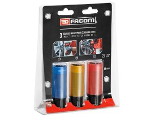 Facom - Zestaw nasadek Udar Do Felg Alum 17-19-21 - NSI.3LPB