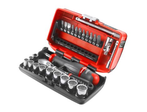 Facom - Komplet nasadek 1/4 12-Kątnych Metrycznych - RL.NANO112