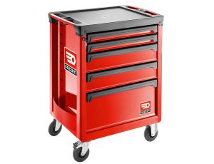 Facom - Wózek ROLL, 5 szuflad, 3 moduły na szufladę, czerwony - ROLL.5M3APB
