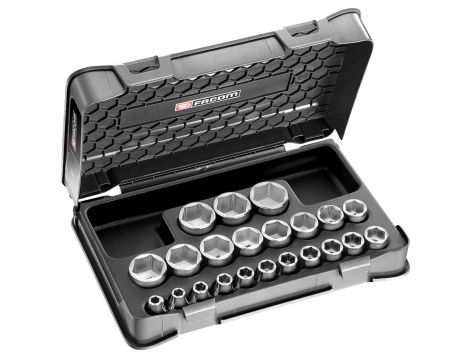 Facom - Komplet nasadek 1/2 6-Kątnych Metrycznych - S.401B