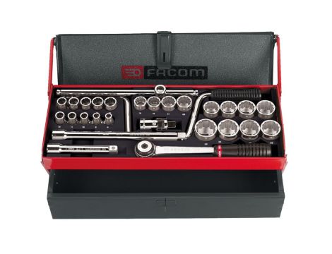 Facom - Komplet nasadek 1/2 12-Kątnych Metrycznych - S.442EP