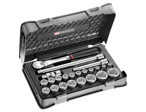 Facom - Komplet nasadek 1/2 6 Kątne Sl.161 - SL.161-3P6