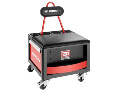 Facom - Ruchome stanowisko pracy z wbudowanym siedzeniem, wersja Premium - TCS-P1