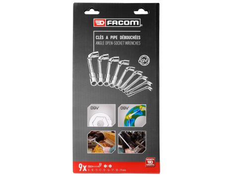Facom - Nasadka Wrench Set 8-19Mm-Net - 75.J9PB
