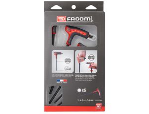 Facom - Zestaw 6 Kluczy 6-Kątnych Z Kulką - 84TZSA.PB