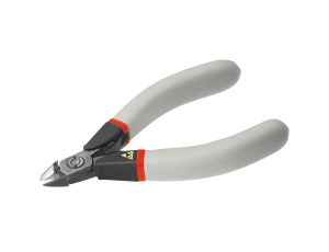 Facom - szczypce ESD tnące z główką ostrołukową, kompaktowe, cięcie płaskie, Ø CuNi 0,1 – 1,3 mm - 407.E