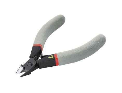 Facom - szczypce ESD tnące z główką z ostrym zakończeniem, cięcie półosiowe, Ø CuNi 0,1 – 1,0 mm - 416.E