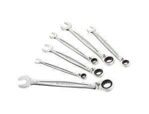 Facom - Zestaw 6 kluczy oczkowo-płaskich grzechotkowych, 8 - 467B.JE6PB