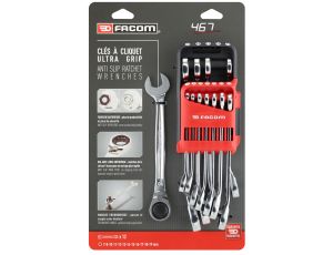 Facom - Zestaw 12 Kluczy Z grzechotkiotką - 467B.JP12PB