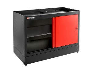 Facom - Szafka niska Jetline+, podwójna z drzwiami pełnymi, czerwona - JLS3-MBDPP