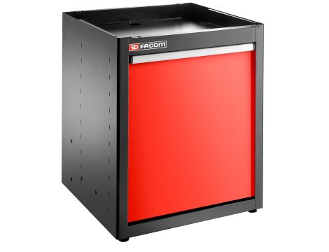 Facom - Szafka niska Jetline+, z wysuwaną szufladą na odpady, czerwona - JLS3-MBSSER