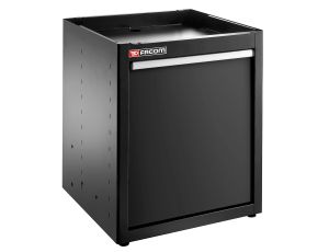 Facom - Szafka niska Jetline+, z wysuwaną szufladą na odpady, czarna - JLS3-MBSSERBS