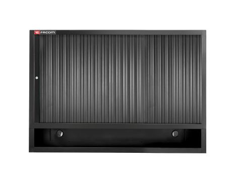 Facom - Szafka wisząca Jetline+, podwójna zamykana z roletą, czarna - JLS3-MHDRBS