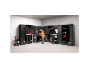 Facom - Szafka stojąca ROLL, drzwi pełne, czarna - RWS2-MBSPPBS