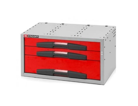 Facom - Średnia Szafka 3 Stałe Szuflady Niska - F50000052