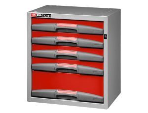 Facom - Mała Szafka 5 Stałe Szuflady Wysoka - F50000064