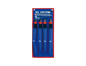 King Tony - ZESTAW WYBIJAKÓW IGŁOWYCH Z UCHWYTEM GUMOWYM 10 - 16mm, 4 części - 1014GPN
